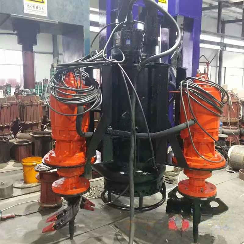 Bomba sumergible de lodos con agitador serie TJQ - 4