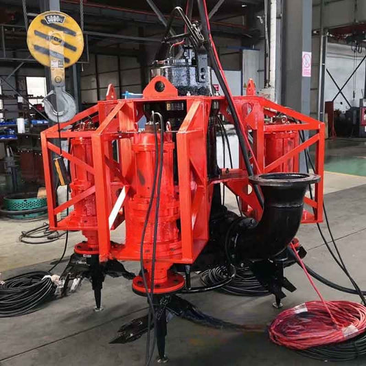 Bomba eléctrica sumergible de dragado de servicio pesado con 2 cortadores - 2