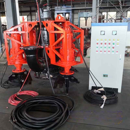 Bomba eléctrica sumergible de dragado de servicio pesado con 2 cortadores - 3