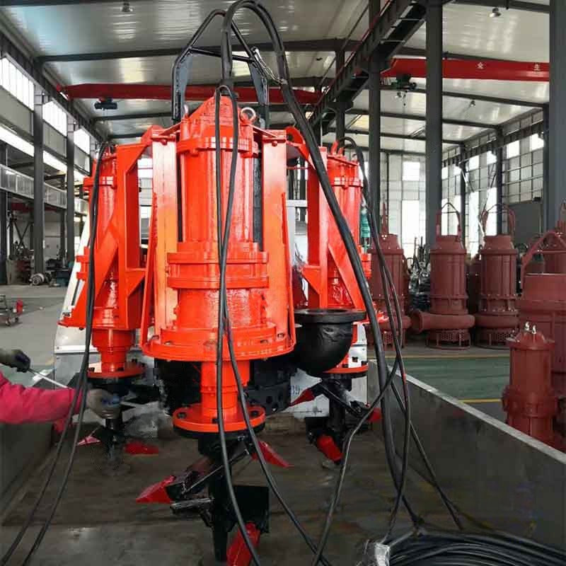 Bomba eléctrica sumergible de dragado de servicio pesado con 2 cortadores - 4