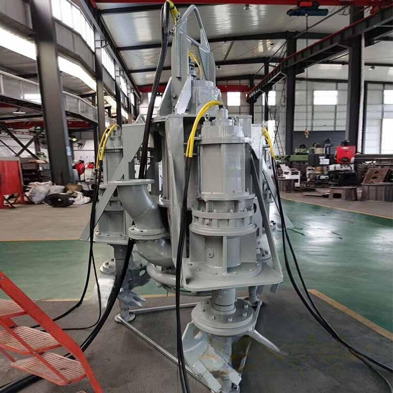 Bomba eléctrica sumergible para dragado de limo, arena y arcilla con anillo de chorro o cortador - 2