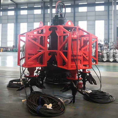 Bomba eléctrica sumergible de arena dragada con cabezales cortadores - 4