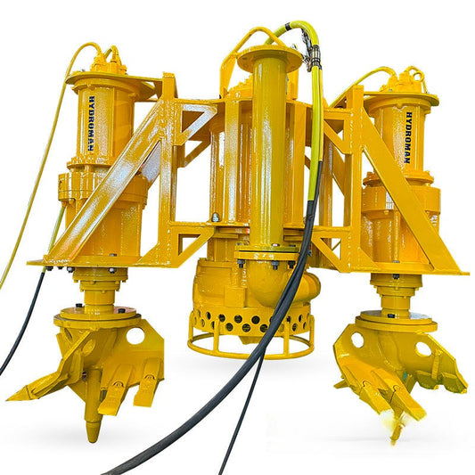 Bomba sumergible de arena con 2 cortadores para barro compactado Hydroman