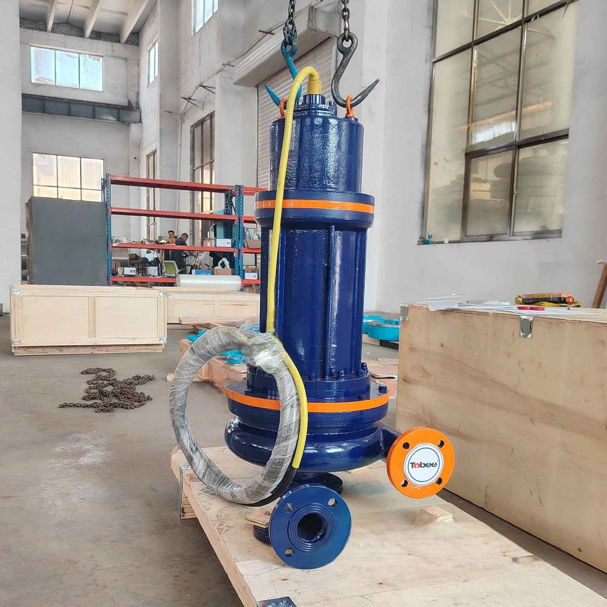 Bomba sumergible de lodos con impulsor vórtex para transferencia de carbón - 2