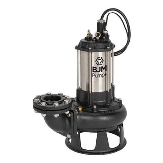 Electrobomba Sumergible - Serie SKGF -Trifásica - Trituradora dual - 93°- 5HP - 410GPM - BJM Pumps - XECAR
